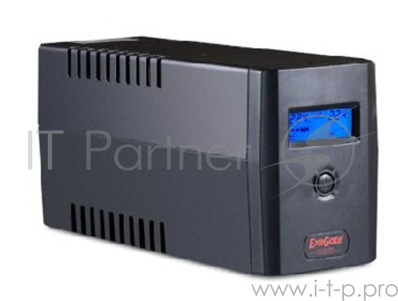 ИБП Exegate EP212517RUS ИБП Exegate Power Smart ULB-800 LCD 800VA, Black, 2 евророзетки, USB