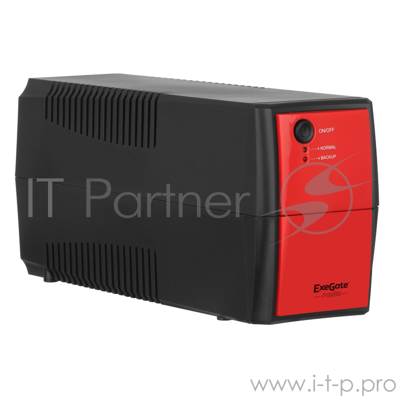 ИБП Exegate EP254851RUS ИБП Exegate Power Back BNB-400 400VA, Black-Red, 2 евророзетки