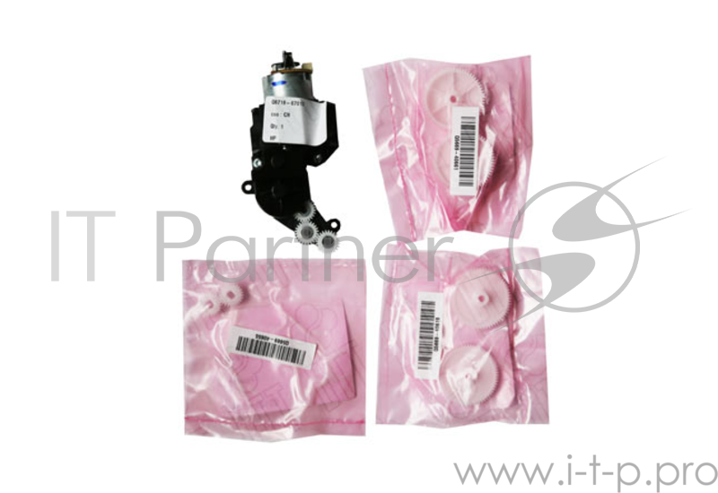 Мотор в сборе HP DJ T610/620/770/790/1100/1200/130 (Q6718-67017/Q5669-60697)