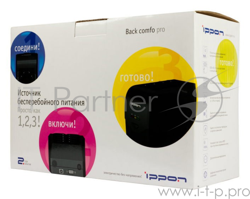 ИБП Ippon Back Comfo Pro 800 black {632583}