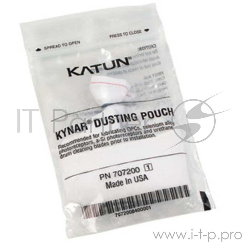 Присыпка/тальк для фотобарабанов (OPC, Se, a-Si) и ракелей Kynar Dusting Pouch (Katun) пак/21гр.