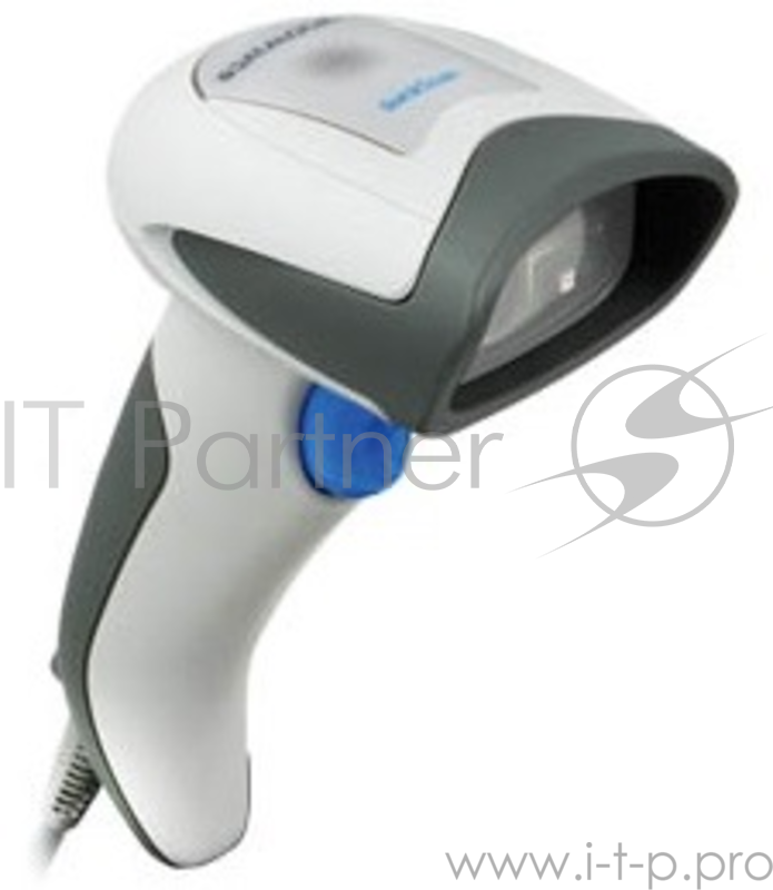 Datalogic сканеры штрих-кодов Datalogic QuickScan QD2430 QD2430-WHK1S белый(серый) {Сканер штрихкодов ручной, USB 2D имидж проводной подставка}
