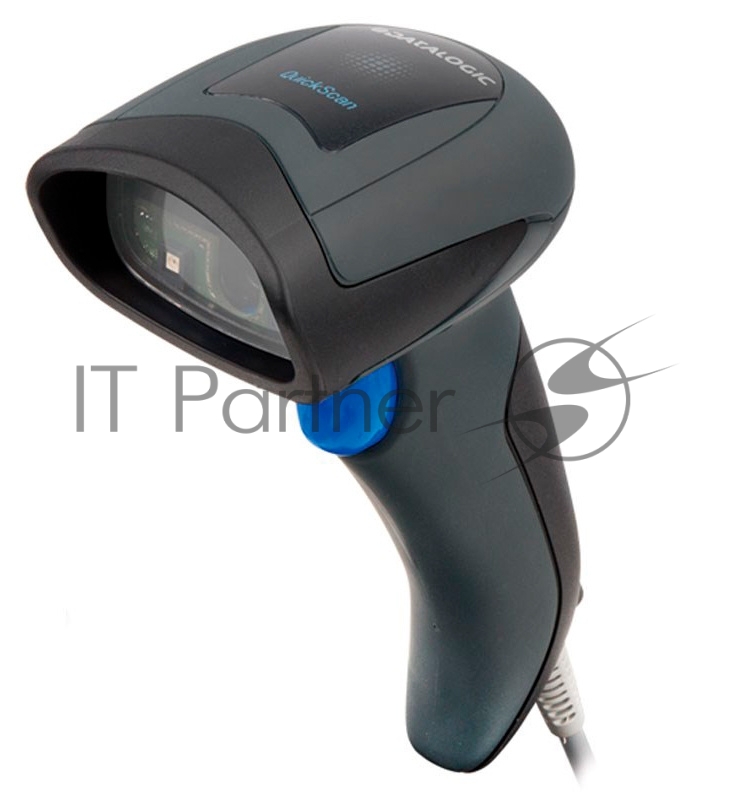 Datalogic сканеры штрих-кодов Datalogic QuickScan QD2430 QD2430-BKK1S черный {Сканер штрихкодов ручной, USB 2D имидж проводной подставка}