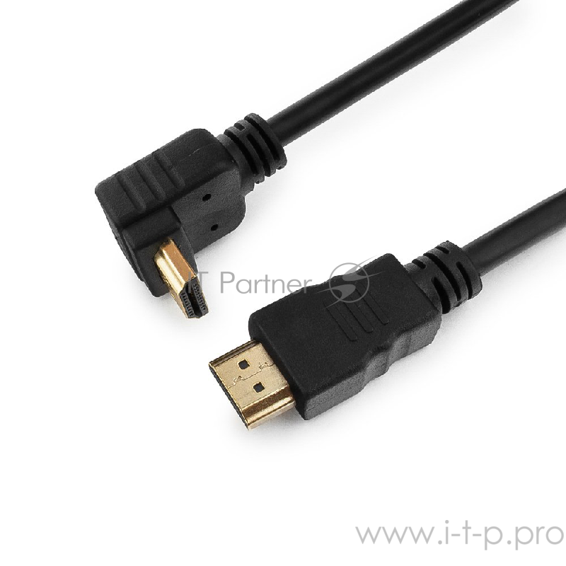 Кабель Кабель HDMI Gembird, 3.0м, v1.4, 19M/19M, угл. раз.,черный, позол.раз., экран, пакет CC-HDMI490-10