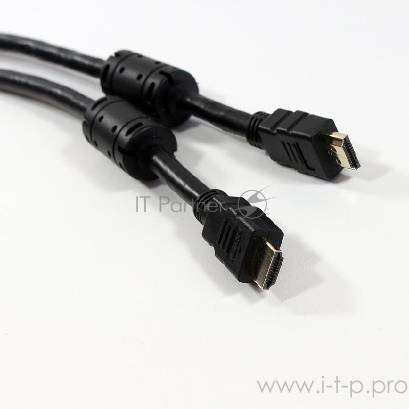 Кабель AOpen/Qust Кабель HDMI 19M/M+2 фильтра 1.4V+3D/Ethernet (ACG511D-1.8M) 1,8/2m, позолоченные контакты 6938510810427