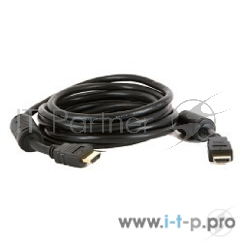 Кабель HDMI / DVI 5bites APC-014-150 Кабель HDMI M / HDMI M V1.4b, высокоскоростной, ethernet+3D, зол.разъемы, ферр.кольца, 15м.