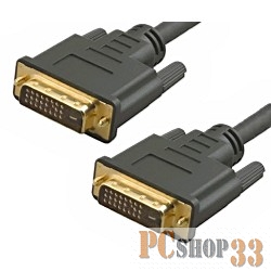 Кабель HDMI / DVI 5bites APC-096-030 Кабель DVI M / DVI M (24+1) double link, зол.разъемы, ферр.кольца, 3м.