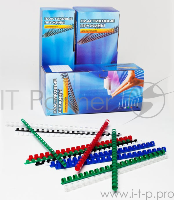 Пружины для переплета пластиковые Office Kit 32мм (на 251-280 листов) черный (50шт) (BP2100)