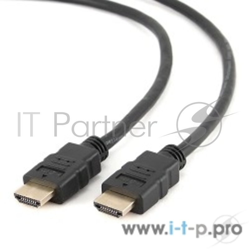 Кабель Кабель HDMI Gembird/Cablexpert , 1м, v1.4, 19M/19M, серия Light, черный, позол.разъемы, экран (CC-HDMI4L-1M)