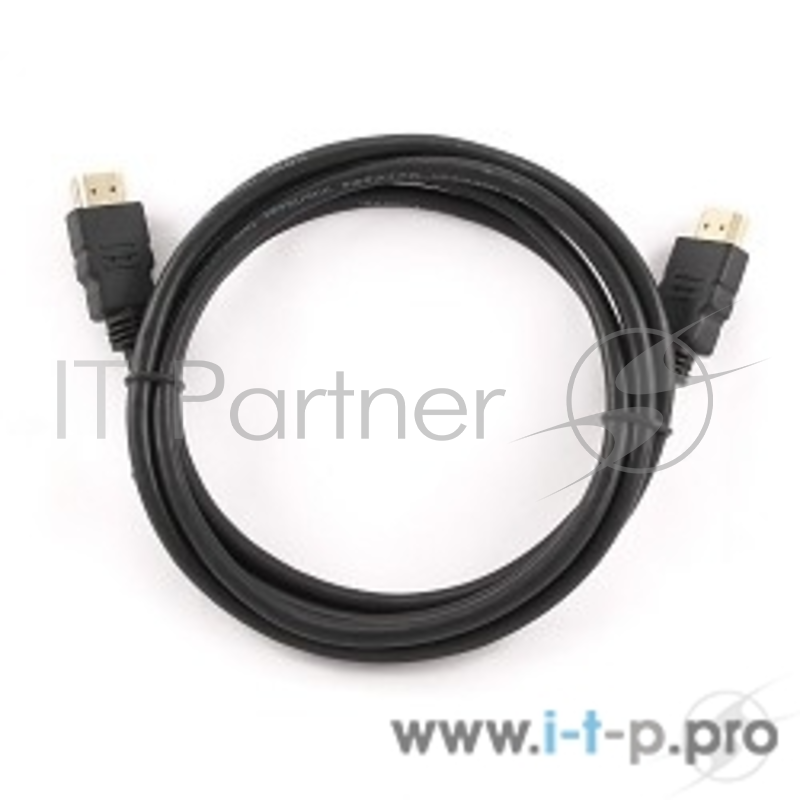 Кабель Кабель HDMI Gembird/Cablexpert , 1м, v1.4, 19M/19M, серия Light, черный, позол.разъемы, экран (CC-HDMI4L-1M)