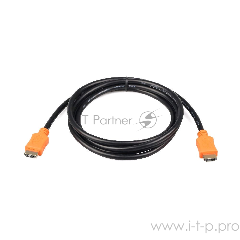 Кабель Кабель HDMI Gembird/Cablexpert , 1м, v1.4, 19M/19M, серия Light, черный, позол.разъемы, экран (CC-HDMI4L-1M)