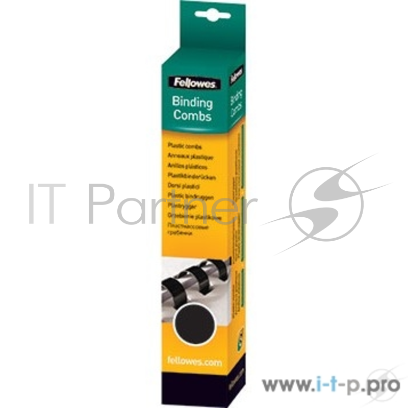 Пружина пластиковая Fellowes, 6 мм. Цвет: черный, 25 шт