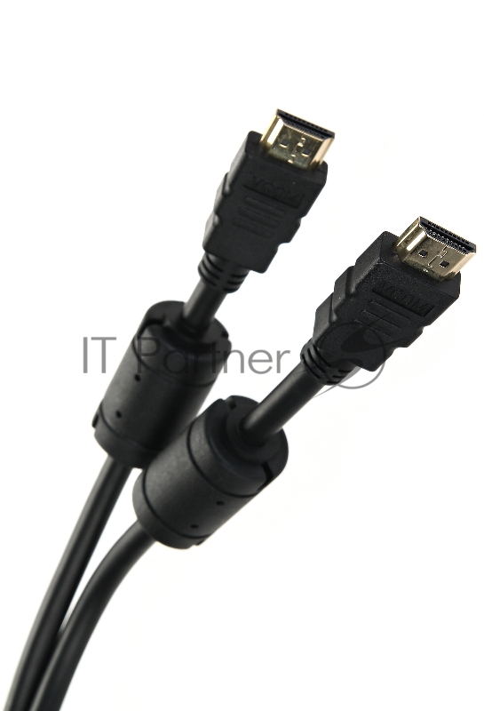 Кабель VCOM VHD6020D-5MB Кабель HDMI 19M/M ver:1.4+3D, 5m, позолоченные контакты, 2 фильтра Blister