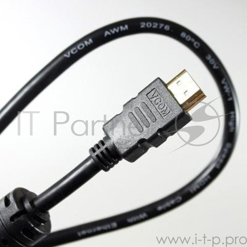 Кабель VCOM VHD6020D-10MB Кабель HDMI 19M/M ver:1.4+3D, 10m, позолоченные контакты, 2 фильтра Blister