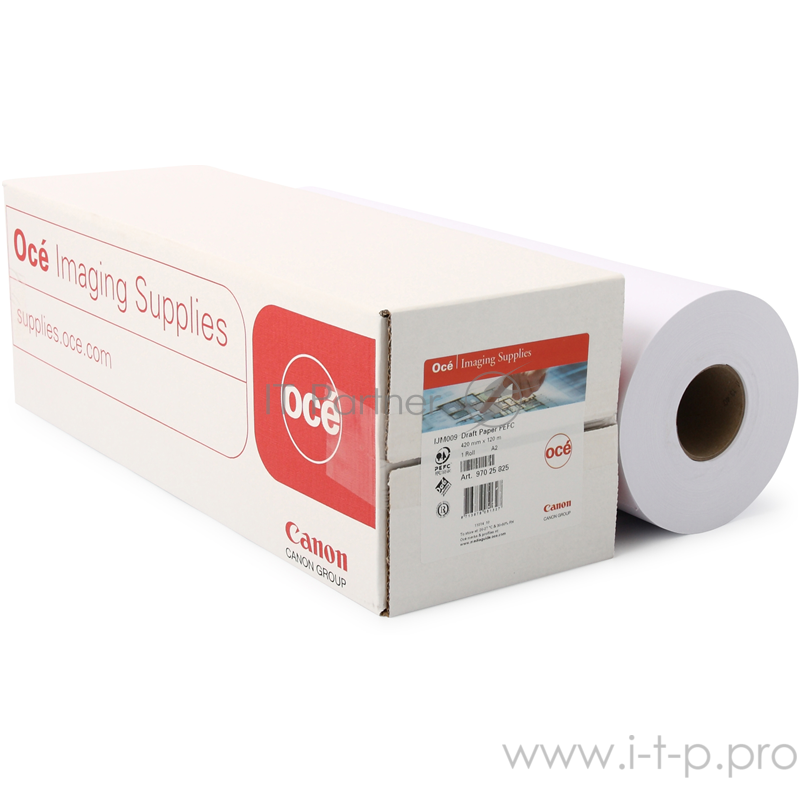 Бумага IJM009 Oce Draft 75 g/m2, 0,420x120