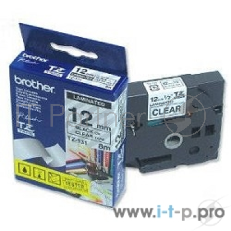 Наклейка ламинированная TZ-E132 (12 мм красн/прозр)