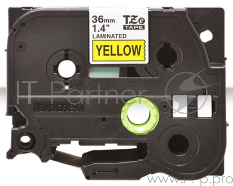 Наклейка ламинированная TZ-E661 (36 мм черн/желт)