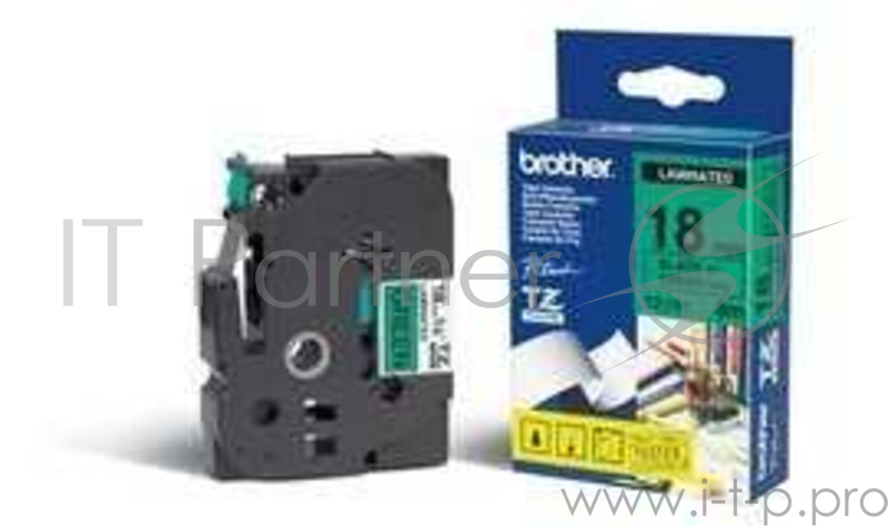 Наклейка ламинированная TZ-E741 (18 мм черн/зелен)