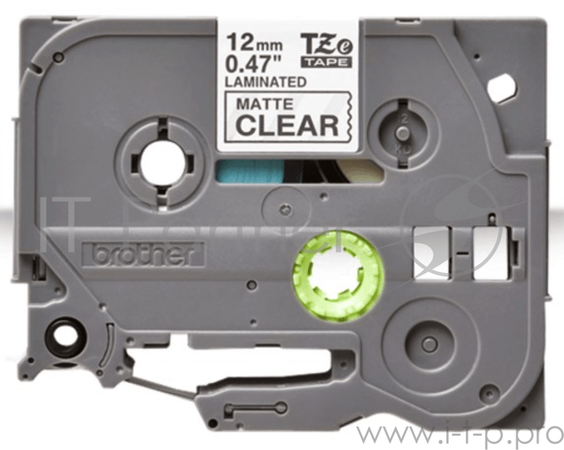 Наклейка ламинированная TZ-EM31 (12 мм черн/прозр матовый)