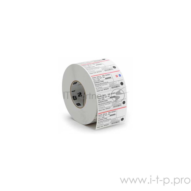Бумажные этикетки Label, Paper, 57x102mm Thermal Transfer, Z-Select 2000T, Coated, Permanent Adhesive, 25mm Core, Perforation (700 labels per roll)