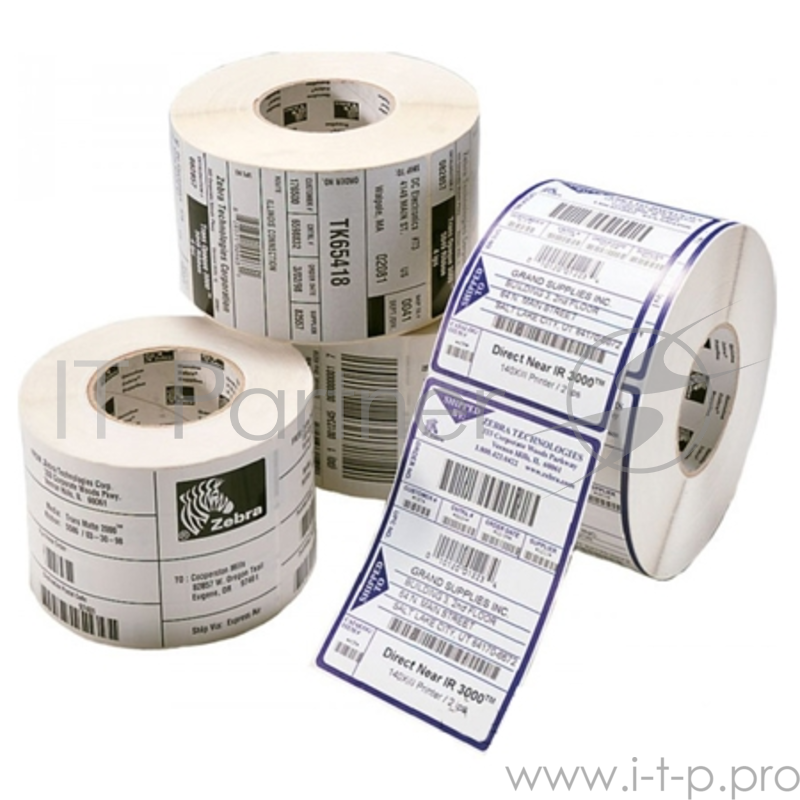Бумажные этикетки Label, Paper, 57x51mm Direct Thermal, Z-Select 2000D, Coated, Permanent Adhesive, 25mm Core, Perforation (1370 labels per roll)