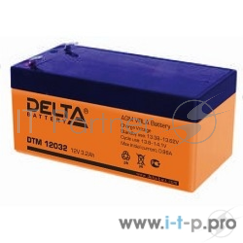 батареи Delta DT 12032 (3.2 Ач, 12В) свинцово- кислотный аккумулятор