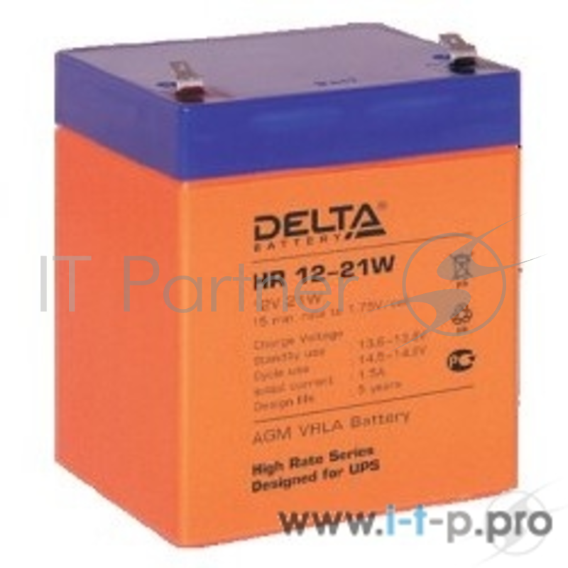 батареи Delta HR 12-21W (5 Ач, 12В) свинцово- кислотный аккумулятор