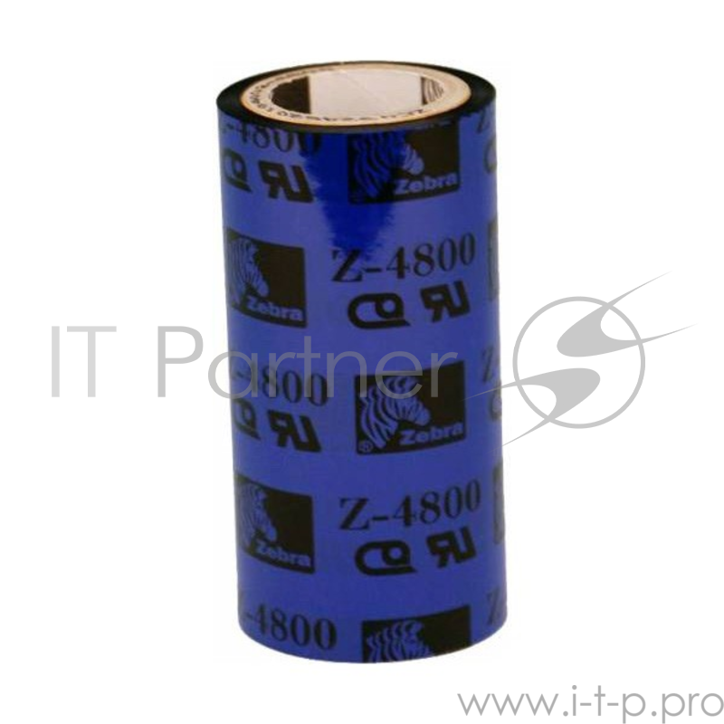 Лента Zebra 04800BK11045 110mm 450m для принтеров среднего и промышленного класса