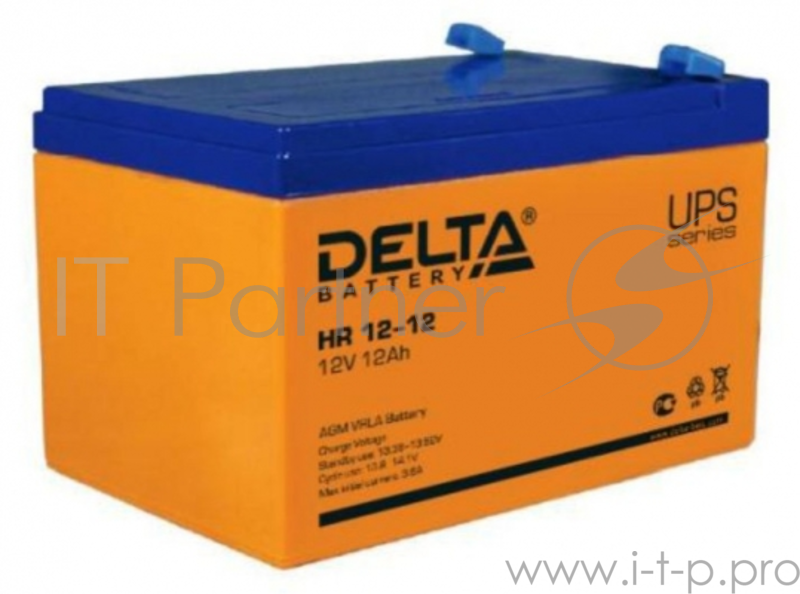 батареи Delta HR 12-12 (12 Ач, 12В) свинцово- кислотный аккумулятор