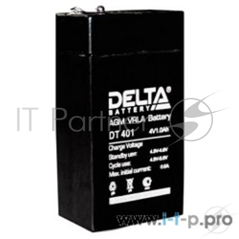 батареи Delta DT 401 (1 Ач, 4В) свинцово- кислотный аккумулятор