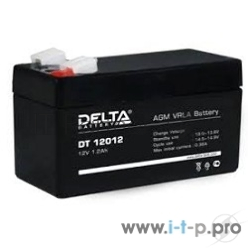 батареи Delta DT 12012 (1.2 Ач, 12В) свинцово- кислотный аккумулятор