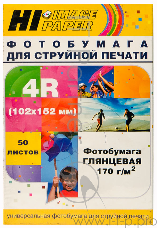Бумага Hi-Black A20292/ H170-4R-50 Фотобумага глянцевая односторонняя (Hi-image paper) 102х152, 170 г/м, 50 л.