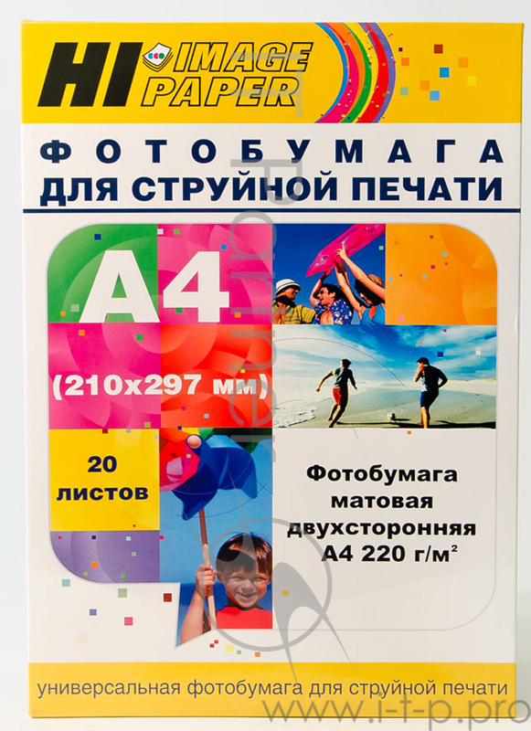 Бумага Hi-Black A21171 Фотобумага матовая двусторонняя (Hi-image paper) A4, 220 г/м, 20 л. (DMC-220-A4-20)