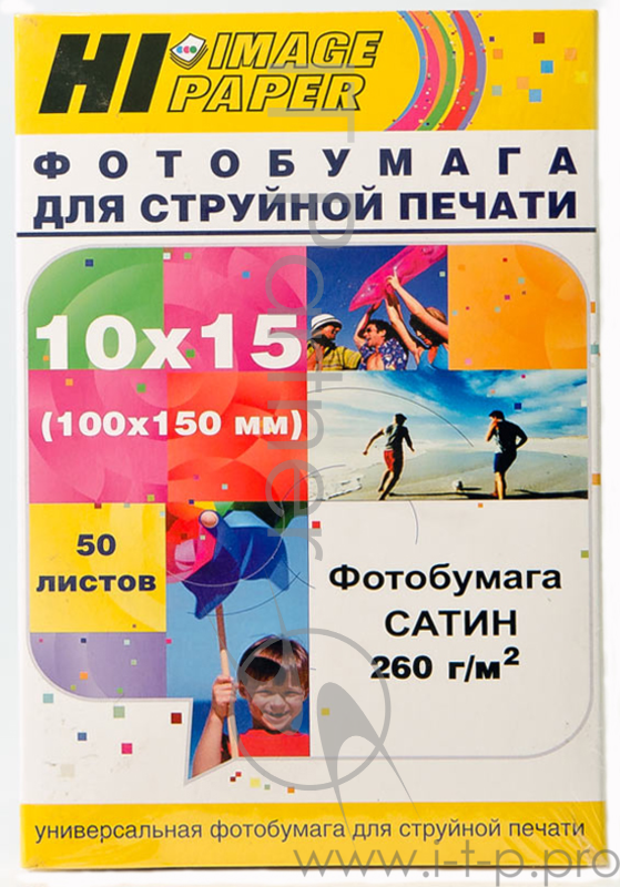 Бумага Hi-Black A20270U/ PS260-4R-50 Фотобумага сатин односторонняя (Hi-image paper) 10х15, 260 г/м, 50 л.