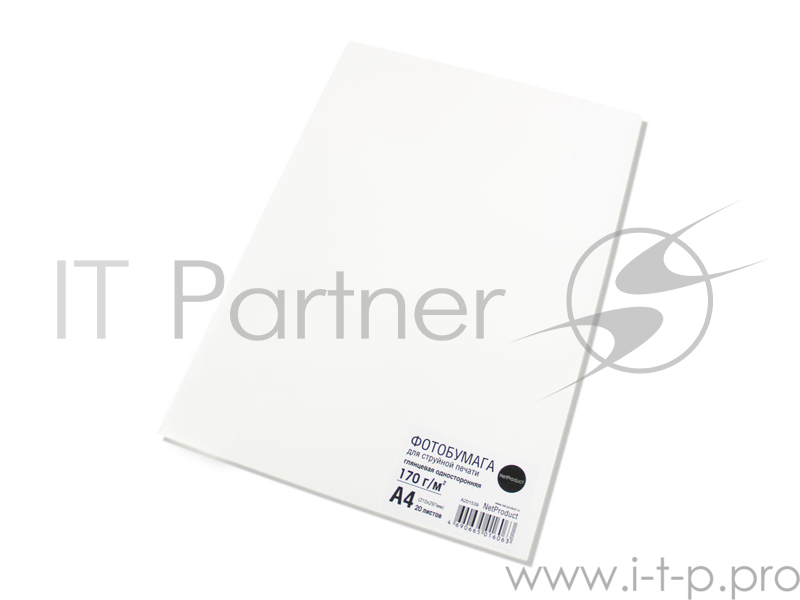 Фотобумага глянцевая односторонняя (NetProduct) A4 170 г/м 20л.
