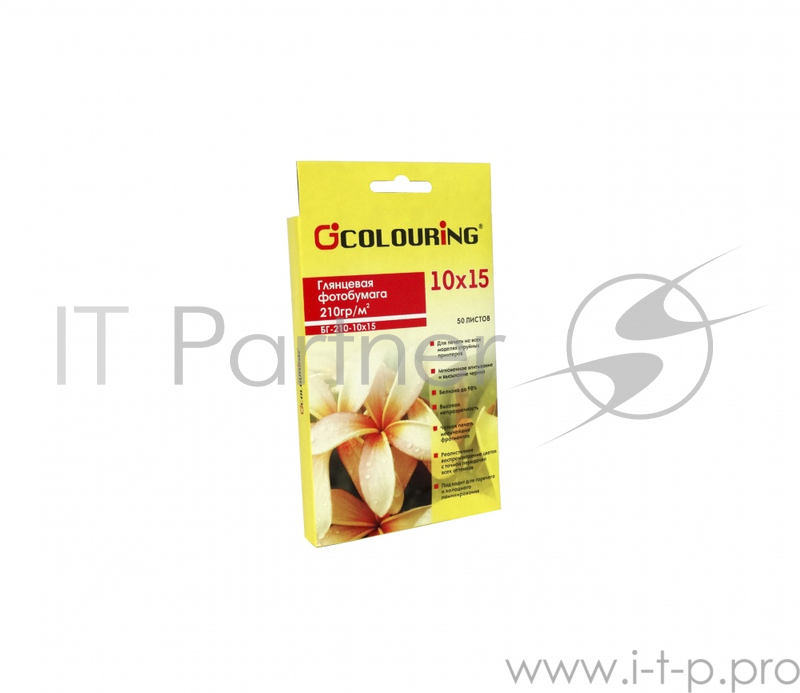 Фотобумага глянцевая CG-БГ-210-10x15-50 210 г/м2, 10x15, 5760dpi, 50 л