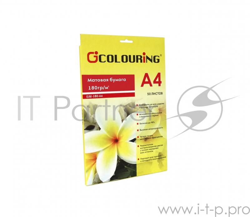Фотобумага CG-БМ-180-А4-50 матовая, 180г/м2, А4, 50 листов, 5760 dpi