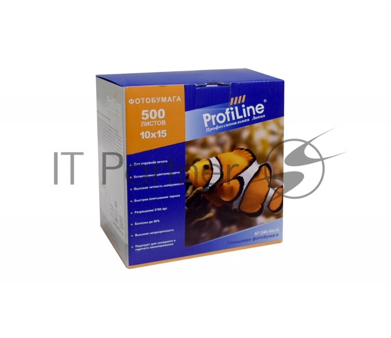 БГ-240-10x15-500 Фотобумага глянцевая 240г/м2, 10x15, 500л, 2880 dpi