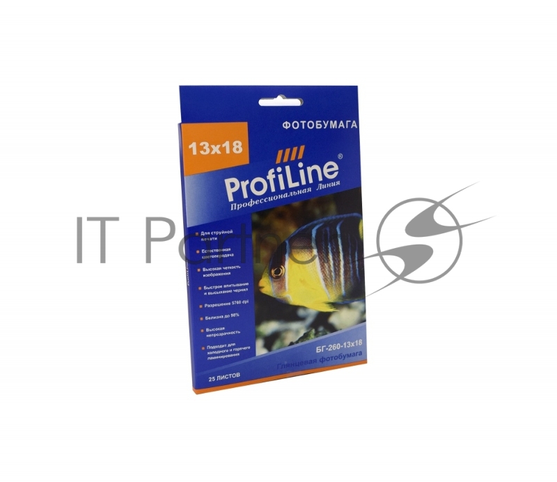 БГ-260-13х18-25 Фотобумага глянцевая, 260 г/м2, 13х18, 25 л, 2880 dpi