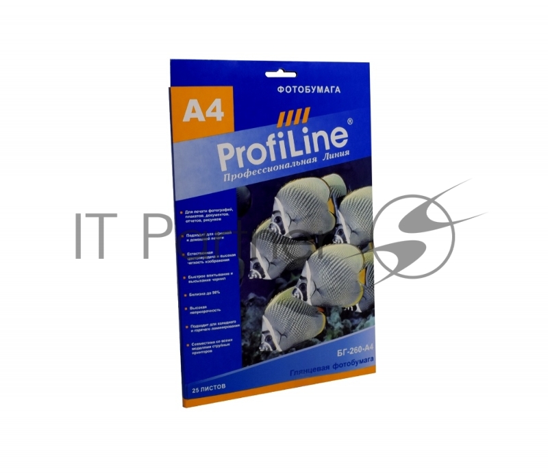 БГ-260-А4-25 Фотобумага глянцевая 260г/м2, A4, 25л, 2880 dpi