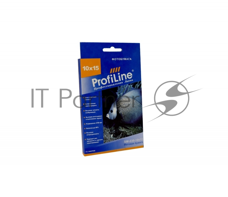 БМ-230-10х15-25 Фотобумага матовая, 230 г/м2, 10х15, 25л, 5760 dpi (Mi)