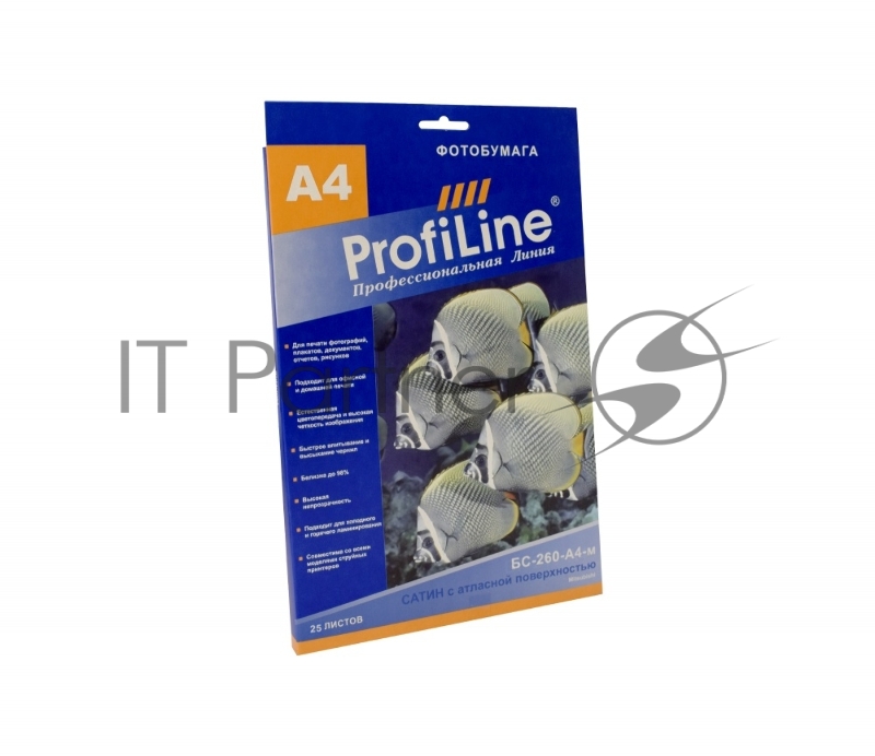 БС-260-А4-м-25 Фотобумага микропористая, сатин, 260г/м2, А4, 25л, 5760 dpi (Mi)