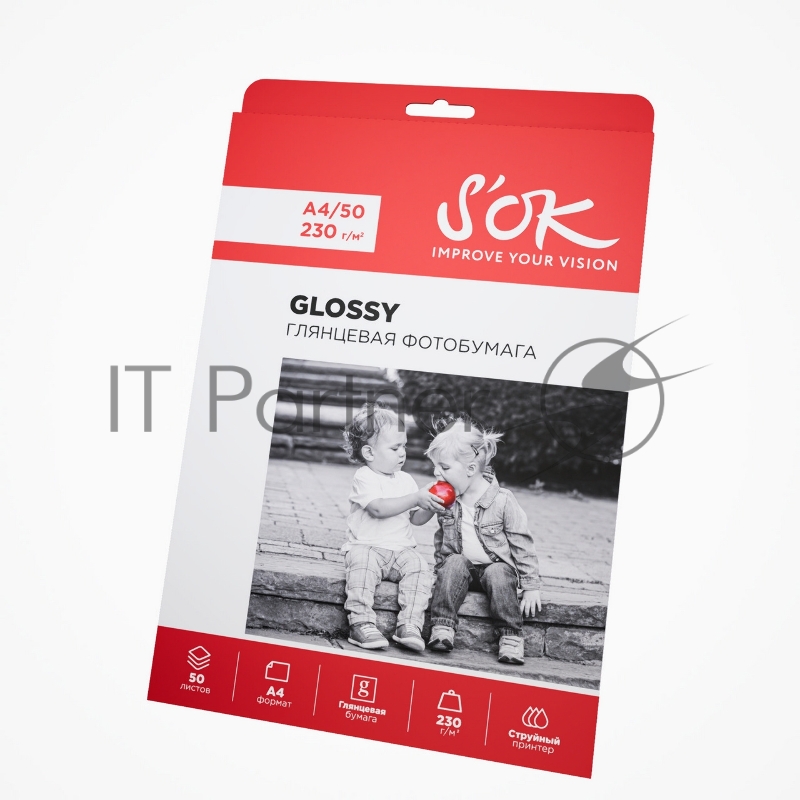 Фотобумага CC Glossy 230gsm A4*50 // Глянцевая 230г/м2 формат А4 50 листов