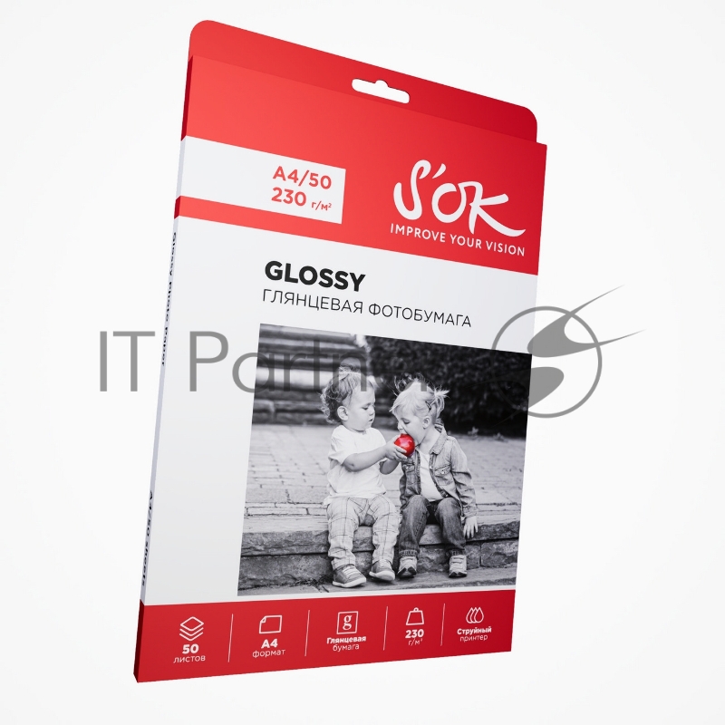 Фотобумага CC Glossy 230gsm A4*50 // Глянцевая 230г/м2 формат А4 50 листов