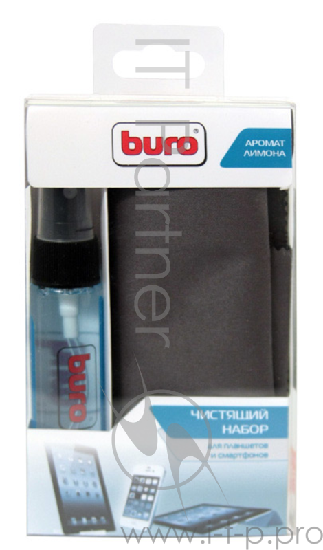 Чистящие средства Buro BU-Tablet+Smartphone 929963 Чистящий набор (салфетки + гель) для планшетов и смартфонов блистер 30мл