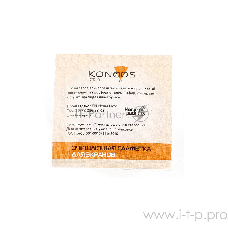 Чистящие салфетки для ЖК-экранов Konoos KTS-10 10шт