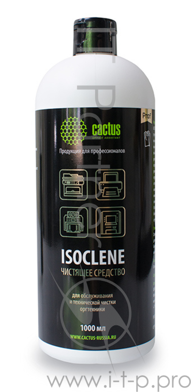 Спирт изопропиловый Cactus CS-ISOCLENE1 для очистки техники 1л.