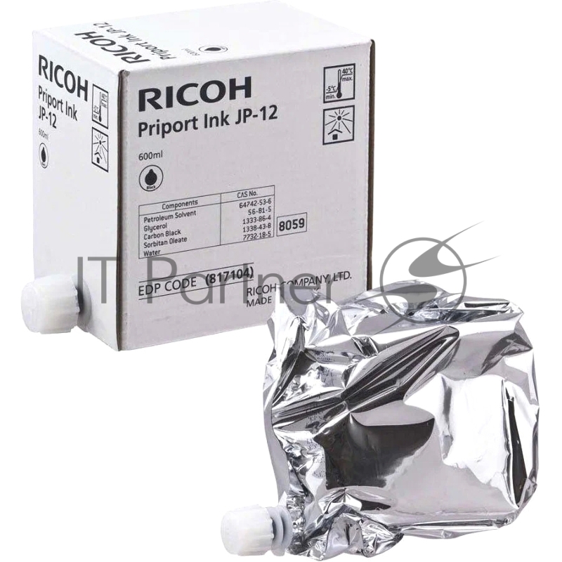 Краска Ricoh JP1210/1250/3000/Nashuatec CP308/b/4 (фл,600 мл) (JP-12/817104)