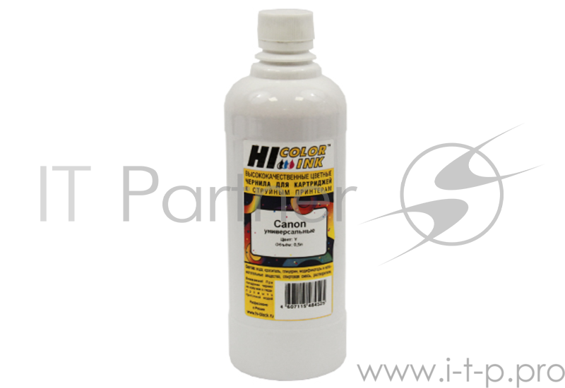 Расходные материалы Hi-Black Чернила Canon универсальные 0,5л (Hi-color) Y