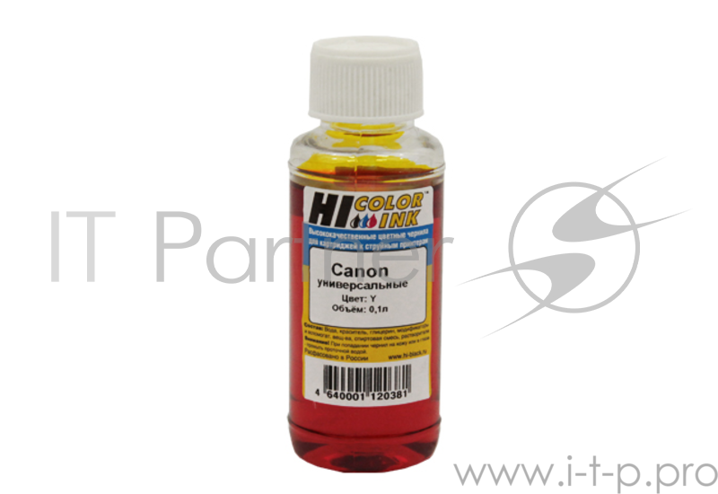 Расходные материалы Hi-Black Чернила Canon универсальные 0,1л (Hi-color) Y